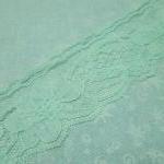 1 Yard Of 2 Inch Mint Green Chantilly Lace Trim..