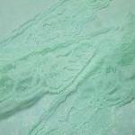 1 Yard Of 2 Inch Mint Green Chantilly Lace Trim..