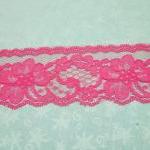 1 Yard Of 2 Inch Pink Chantilly Lace Trim For..