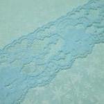 1 Yard Of 2 3/4 Inch Light Blue Chantilly Lace..
