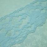 1 Yard Of 2 3/4 Inch Light Blue Chantilly Lace..