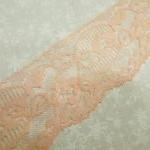 1 Yard Of 2 1/2 Inch Coral Peach Chantilly Lace..