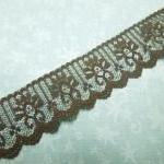 1 Yard Of 1 1/4 Inch Chocolate Brown Chantilly..