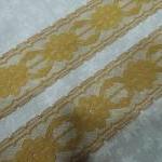 1 Yard Of 2 Inch Gold Chantilly Lace For..